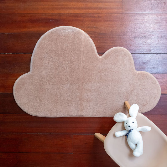 MORGIOU - Tapis forme nuage rose