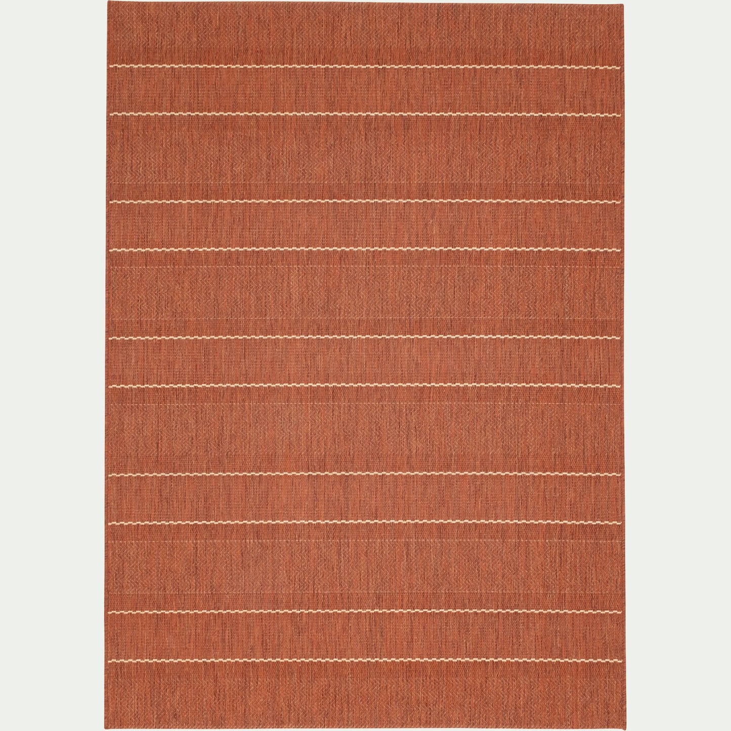 ROUGIERS - Tapis à rayures 200x290cm - brun rustrel