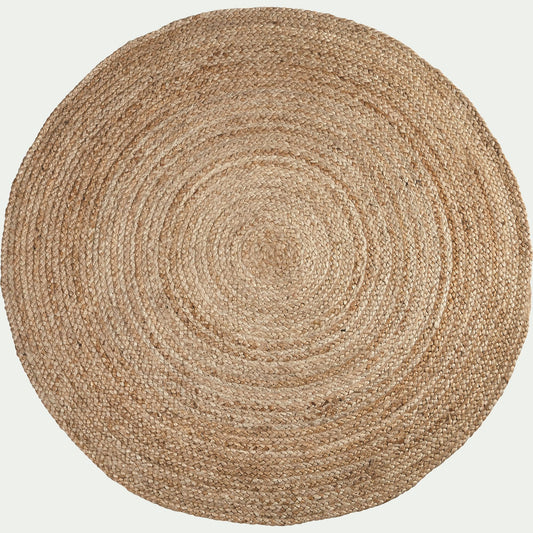 RUSH - Tapis rond en jute - naturel D120cm