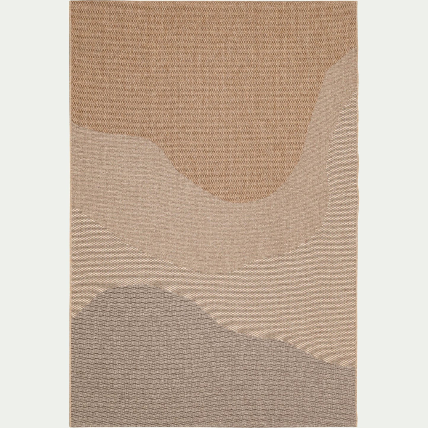 SAMA - Tapis intérieur et extérieur à motifs abstraits 200x290cm - beige