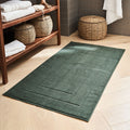 AZUR - Tapis de bain en coton - vert cèdre 60x110cm