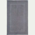 BAGNO - Tapis de bain jacquard en coton 60x100cm - gris restanque