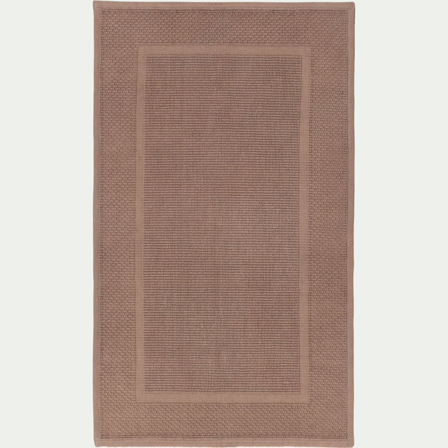 BAGNO - Tapis de bain jacquard en coton 60x100cm - rose simos