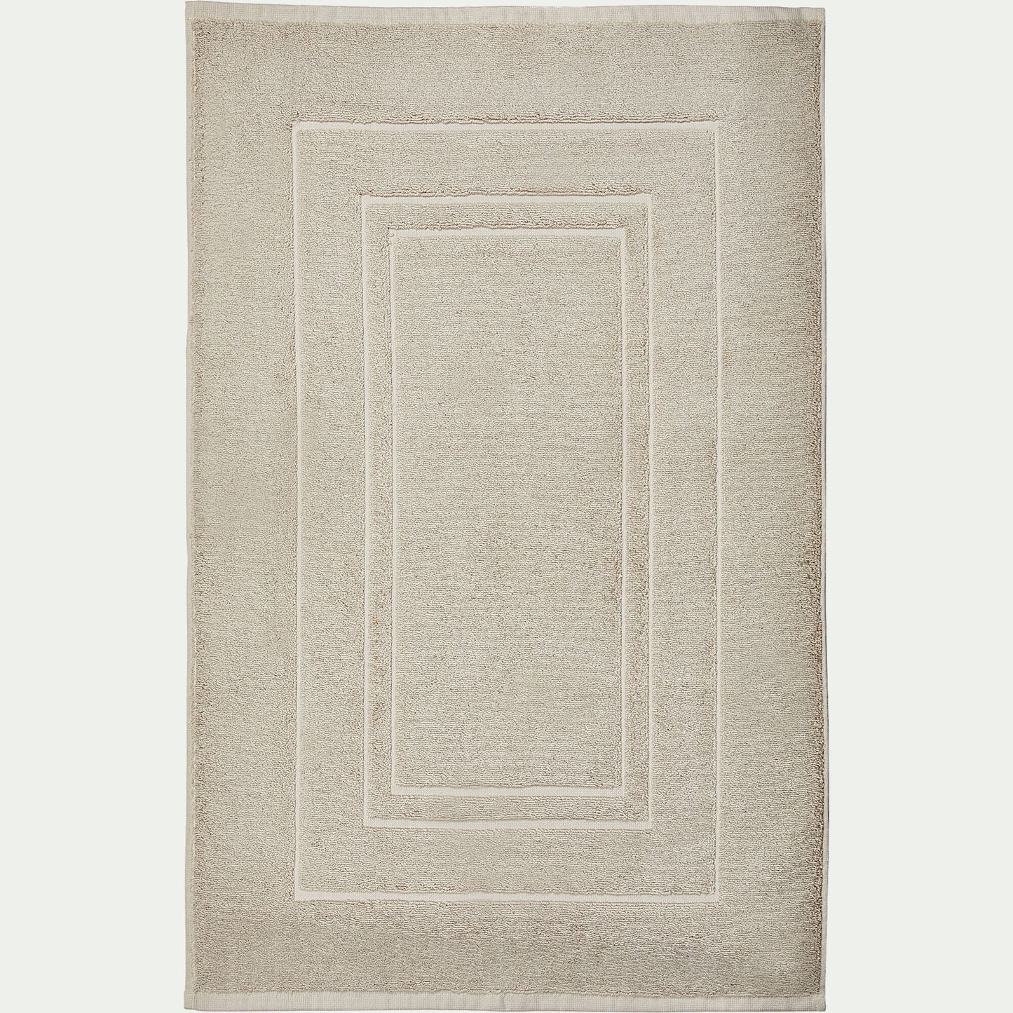 AZUR - Tapis de bain en coton - beige 50x80cm