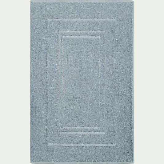 AZUR - Tapis de bain en coton - bleu calaluna 50x80cm