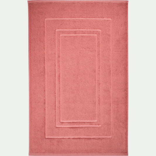 AZUR - Tapis de bain en coton - rouge ricin 50x80cm