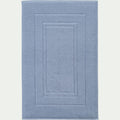 AZUR - Tapis de bain en coton - bleu autan 50x80cm