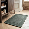 BAGNO - Tapis de bain jacquard en coton 50x80cm - vert cèdre