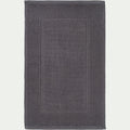 BAGNO - Tapis de bain jacquard en coton 50x80cm - gris restanque