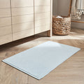 COLINE - Tapis de bain en coton bio - bleu 50x80cm