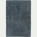LOUCETA - Tapis de bain en coton 50x80cm - bleu autan