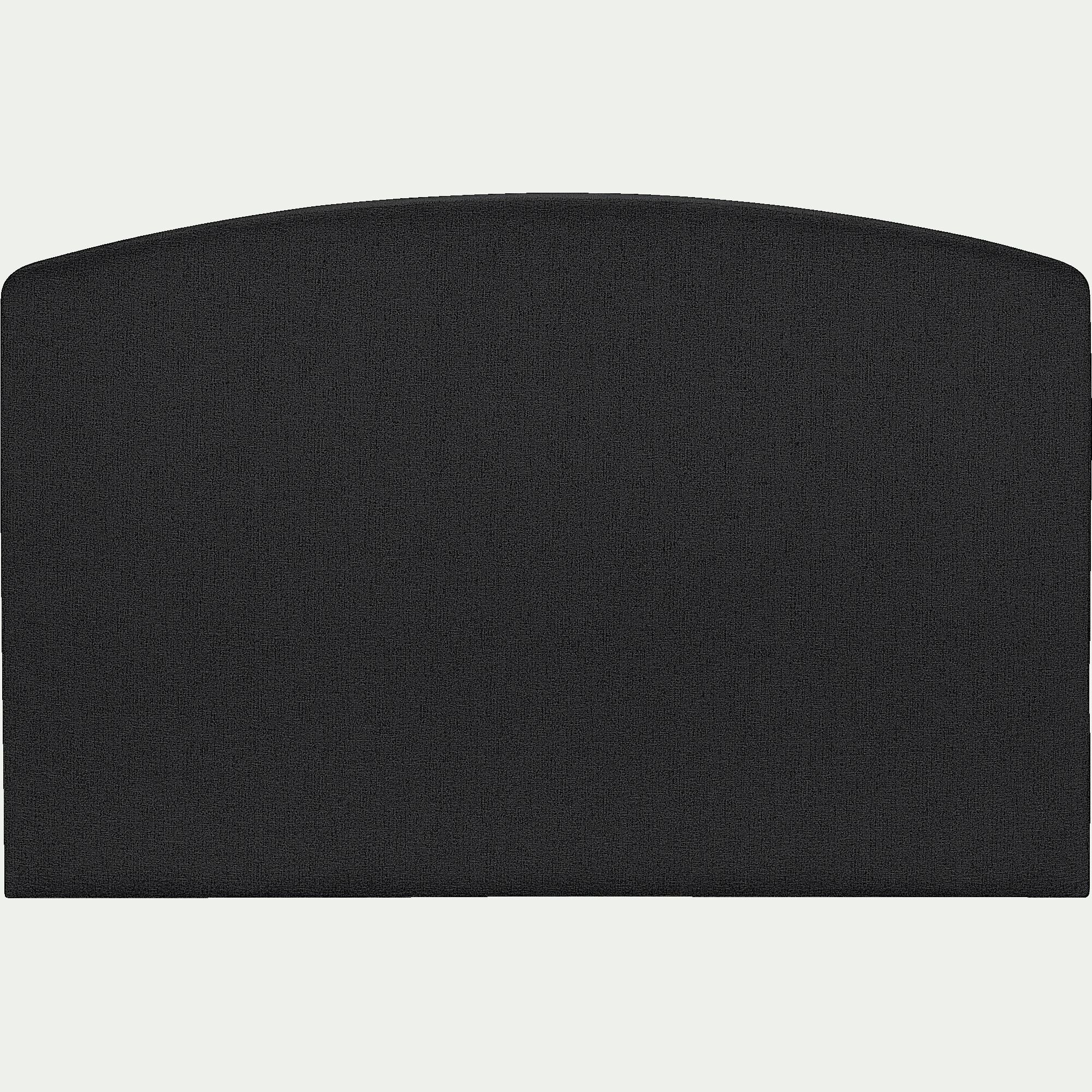 CORTIOU - Tête de lit galbée en tissu - gris anthracite L190cm