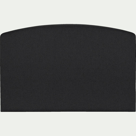 CORTIOU - Tête de lit galbée en tissu - gris anthracite L190cm