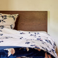 DAVI - Tête de lit en chêne massif L168cm - bois foncé