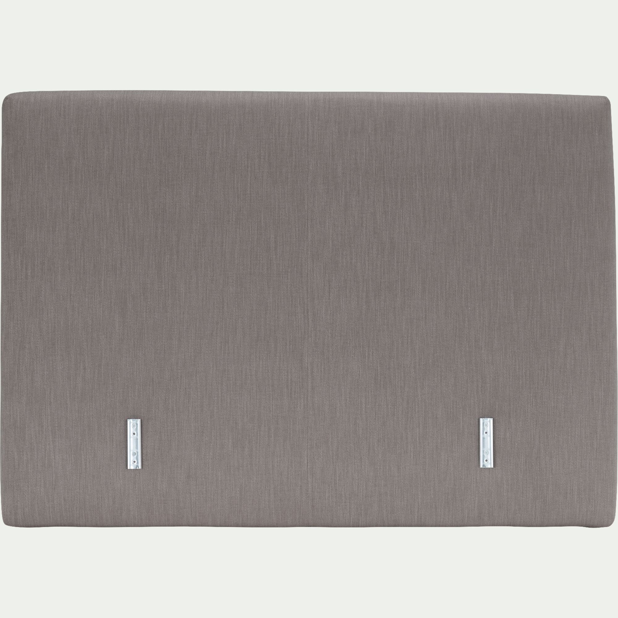 MANTI - Tête de lit dosseret tapissier en tissu 180cm - gris