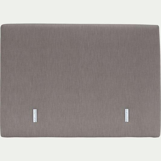 MANTI - Tête de lit dosseret tapissier en tissu 180cm - gris