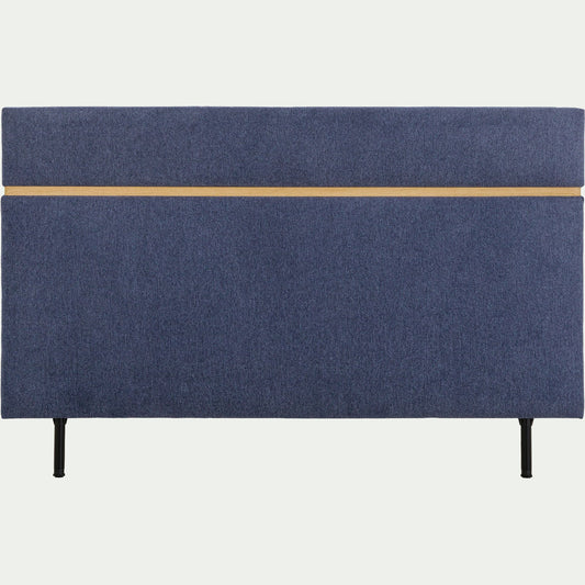 VINCE - Tête de lit en tissu L162cm - bleu céou