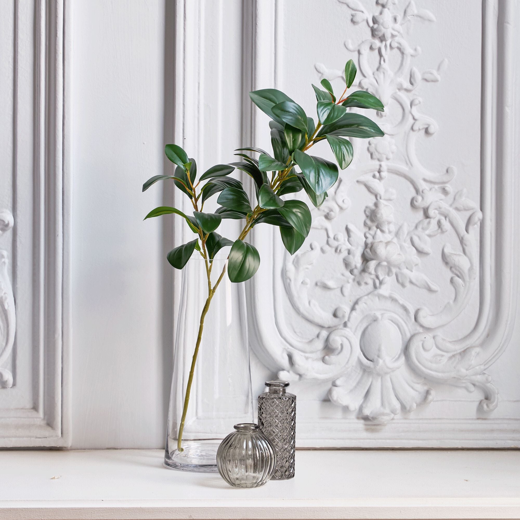 LAURIER - Branche artificielle de laurier - vert H70cm