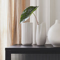 BAFRA - Vase contemporain en céramique H21cm - blanc