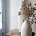 KAMU - Vase pichet en faïence H27cm - blanc