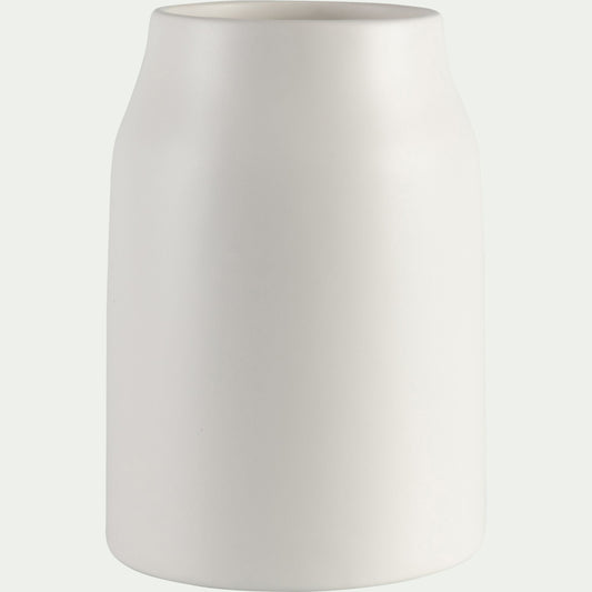 LOZA - Vase classique en céramique H24cm - blanc ventoux