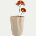 LASSITHI - Vase contemporain en grès H24,5cm - beige