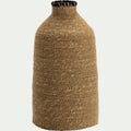 LAUROUX - Vase bouteille en jonc de mer H29cm - naturel
