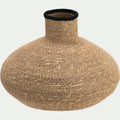 LAUROUX - Vase boule en jonc de mer H19cm - naturel