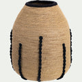 LAUROUX - Vase en jonc de mer H30cm - naturel