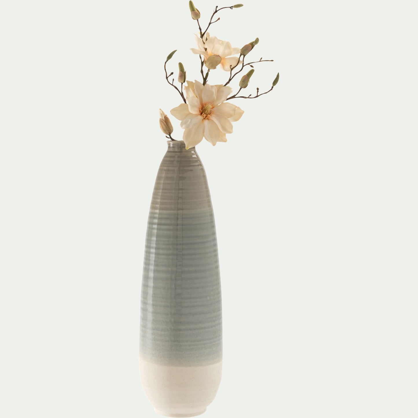 PEDRA - Grand vase en céramique H54,5cm - gris