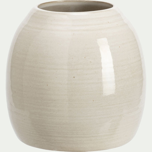 ZOCALO - Vase classique en céramique H18cm - beige