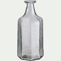 COPAIA - Vase en verre sculpté D11xH25cm - transparent