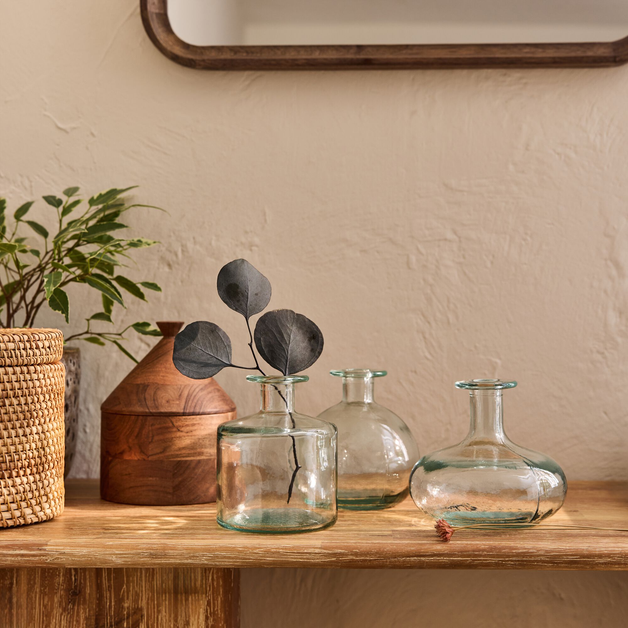 DORGALE - Vase en verre - transparent (modèle aléaoire)