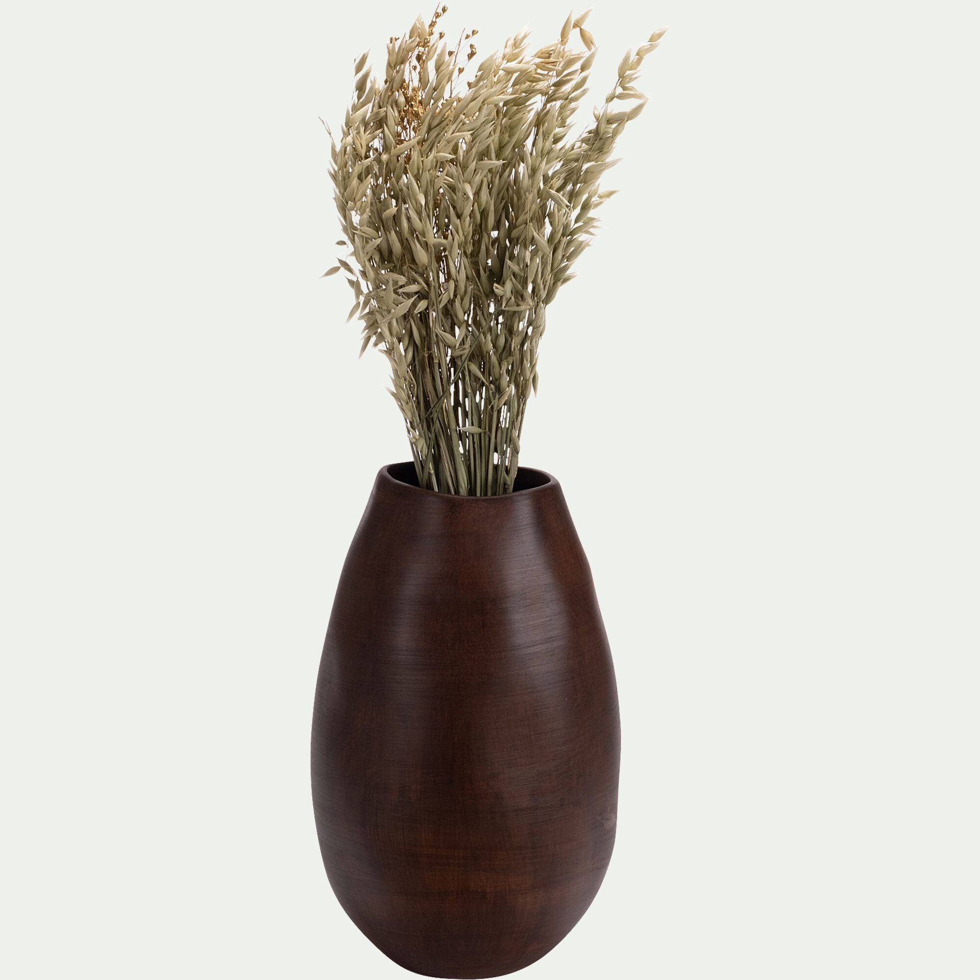 ISSOIRE - Vase organique en céramique H30cm - marron