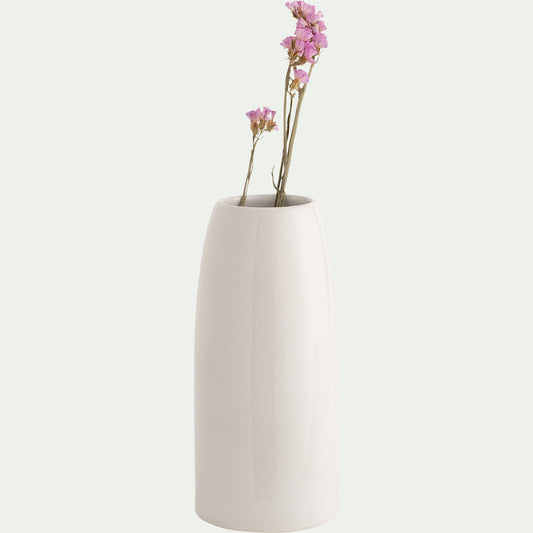 SABURI - Vase classique en grès - blanc