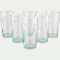 BELDI - Verre marocain en verre recyclé 30cl - transparent