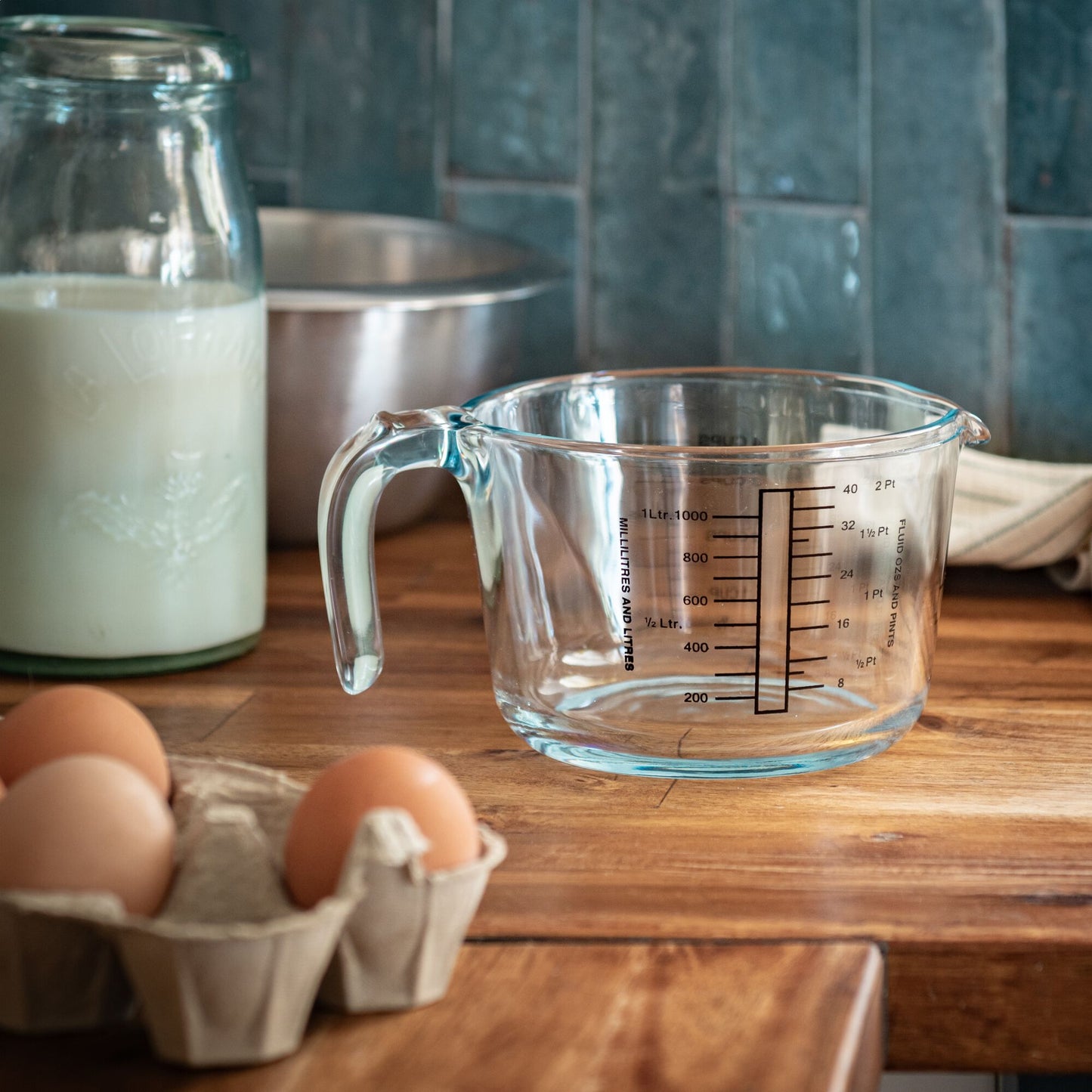 MESUR - Verre à mesurer en verre borosilicate - transparent 1L