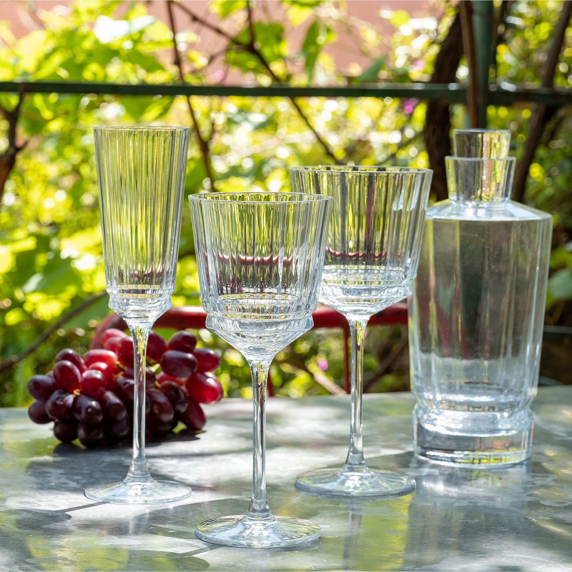MACASSAR - Service de verres en cristallin - transparent