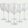 MACASSAR - Verre à vin en cristallin 25cl - transparent