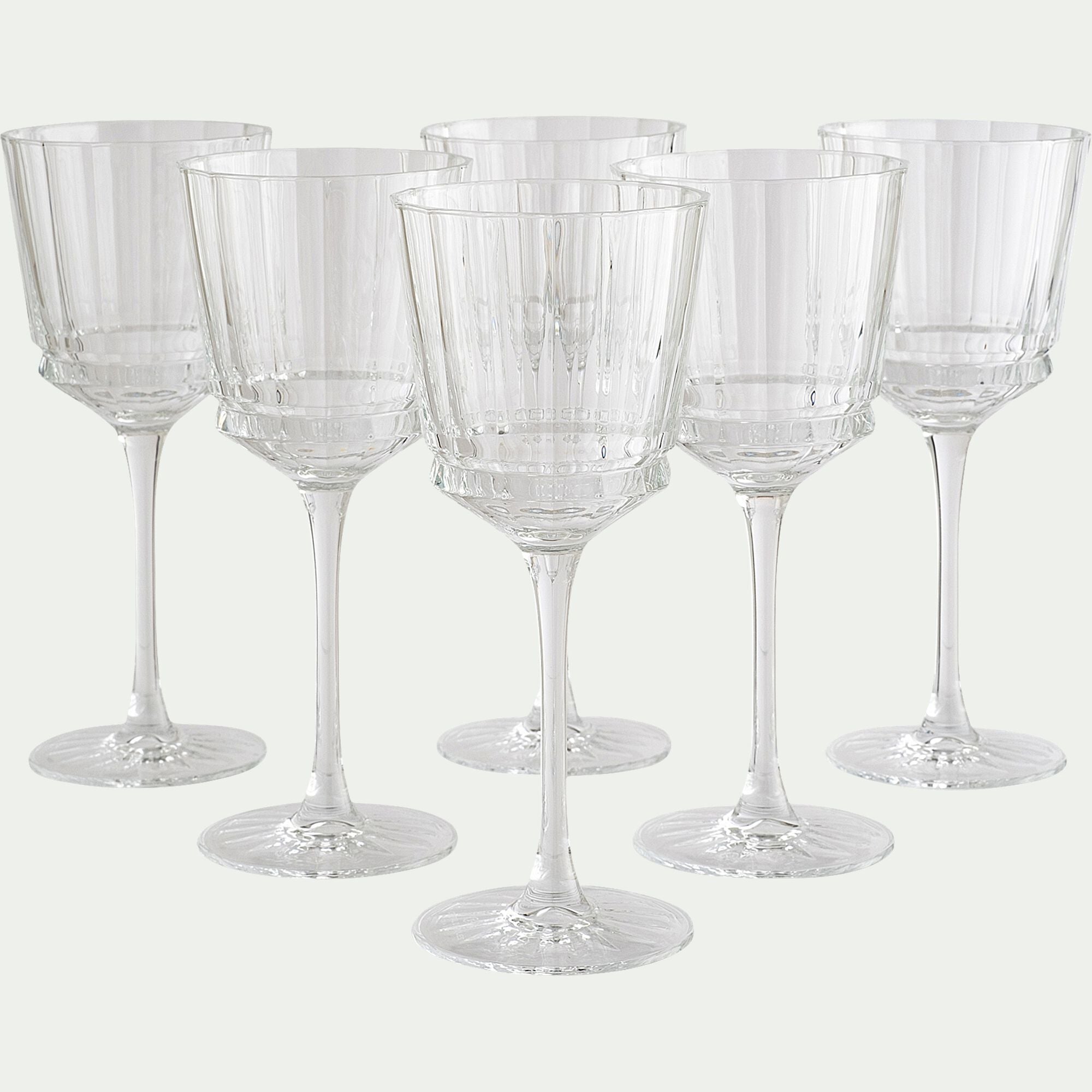 MACASSAR - Verre à vin en cristallin 25cl - transparent