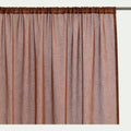 HOUARI - Voilage passe-tringle en polyester 140x250cm - terracotta