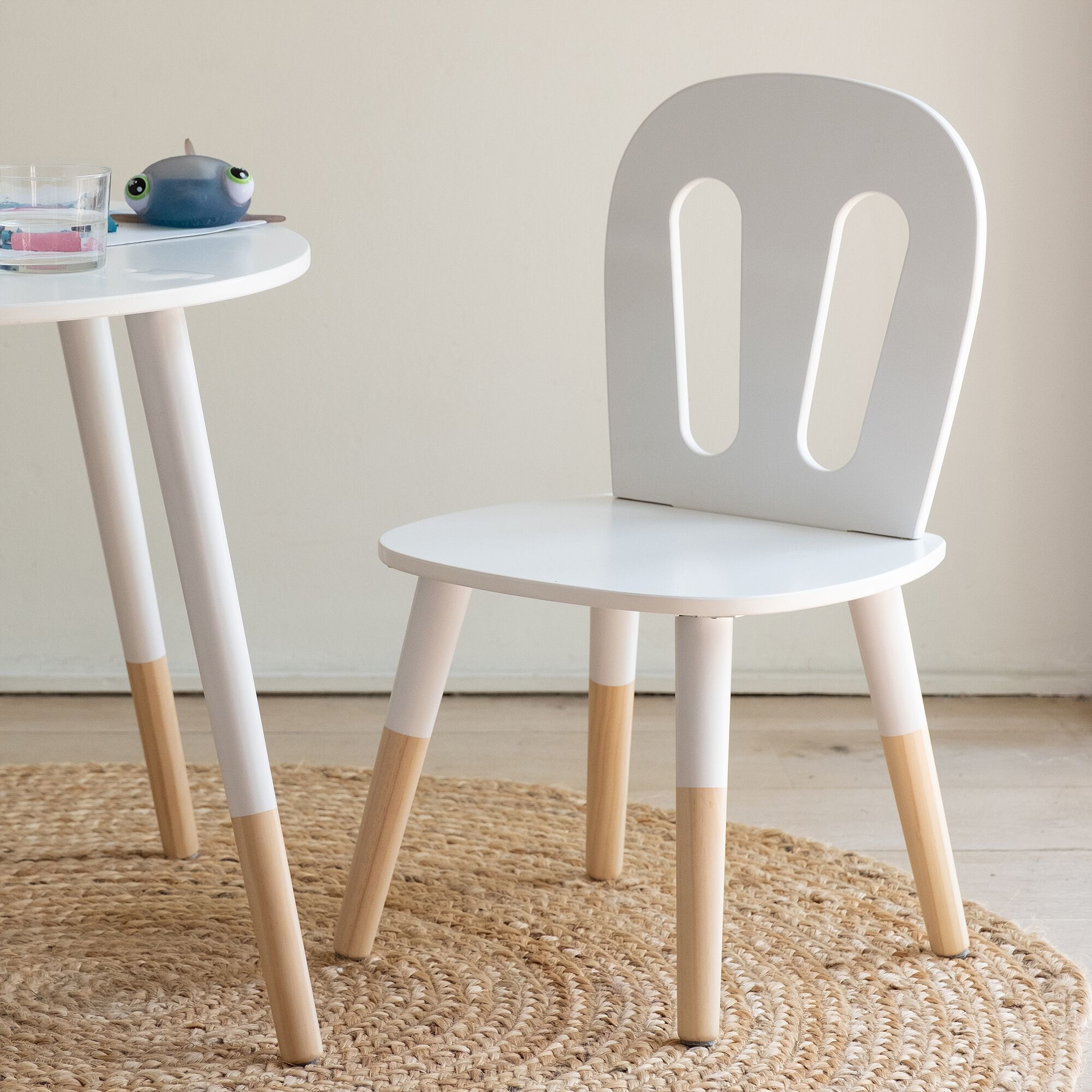 LOULOU - Chaise enfant en bois - blanc