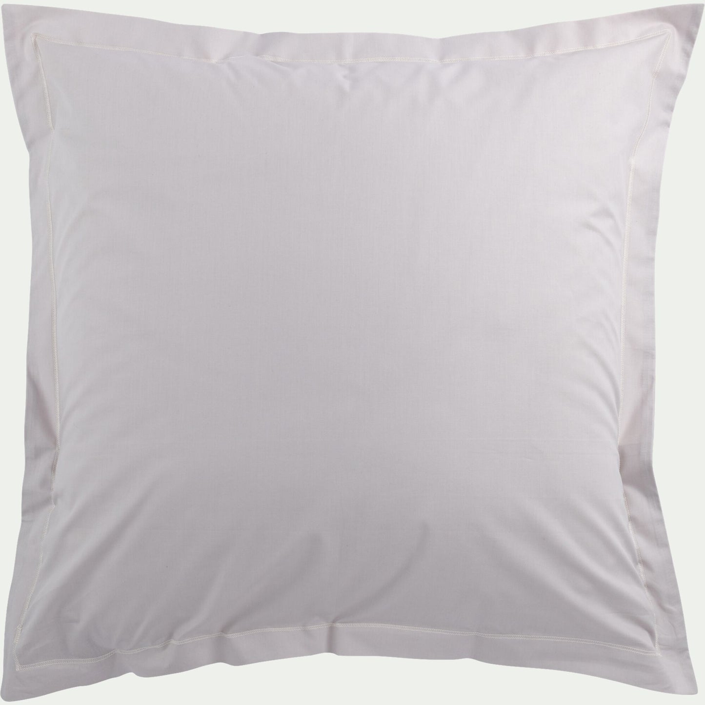 MARLY - Lot de 2 taies d'oreiller en percale de coton 65x65cm - gris perle